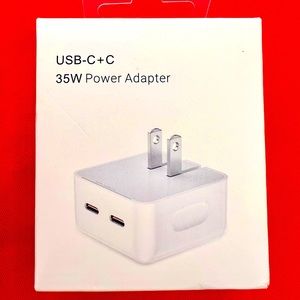 COPY - 35W Dual USB-C Port Compact Power Adapter